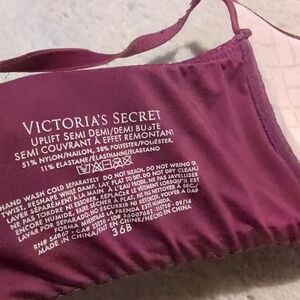 Victoria's Secret Uplift Semi Demi Bra - Rich Purple